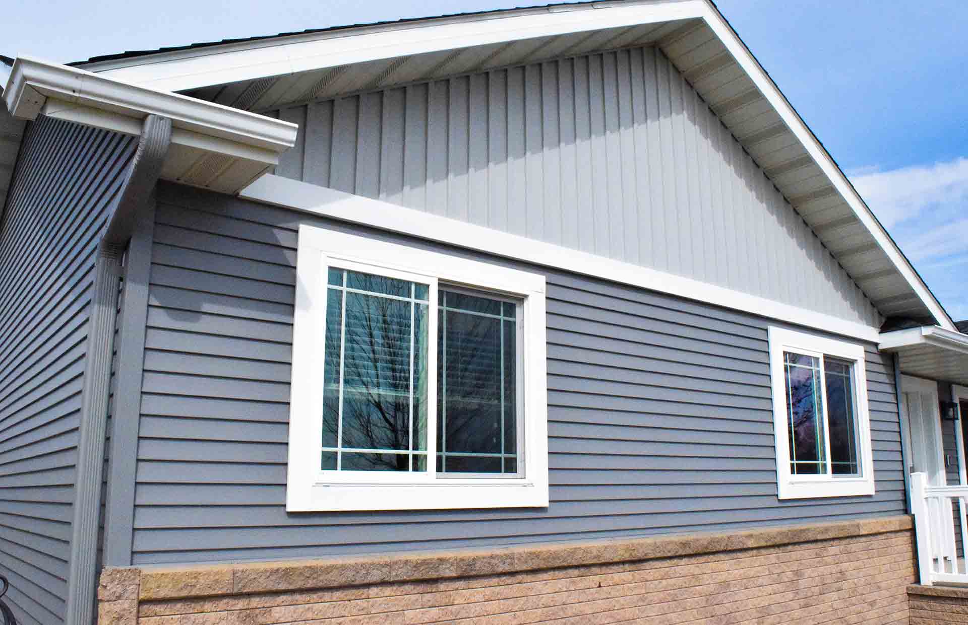 new exterior siding installation