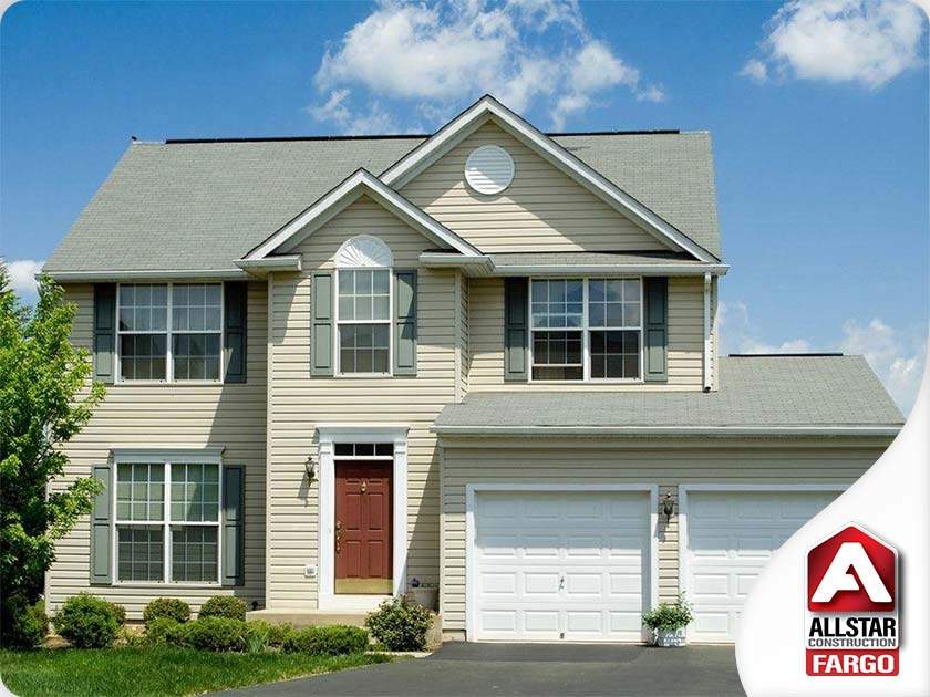 lucury home with siding