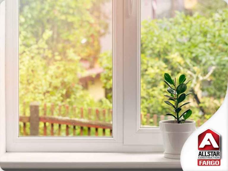 Spot Window Damage After Winter Allstar Construction of Fargo