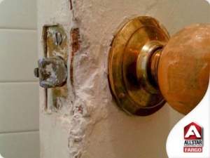 Damaged Door Handle and Latch