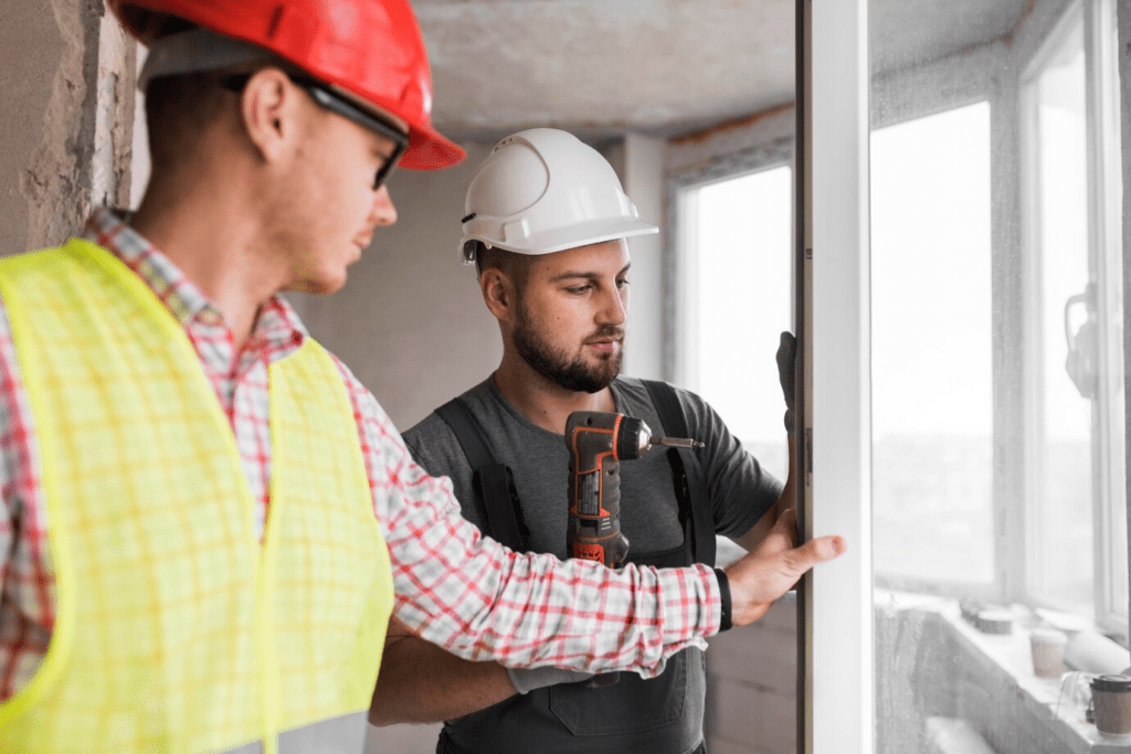 installing a window or glass door