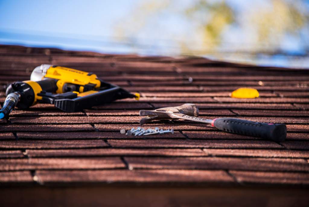 Roofing Tools Ready for Work