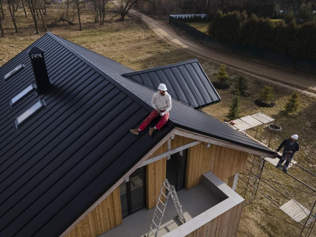 Roof Installation on a Modern House