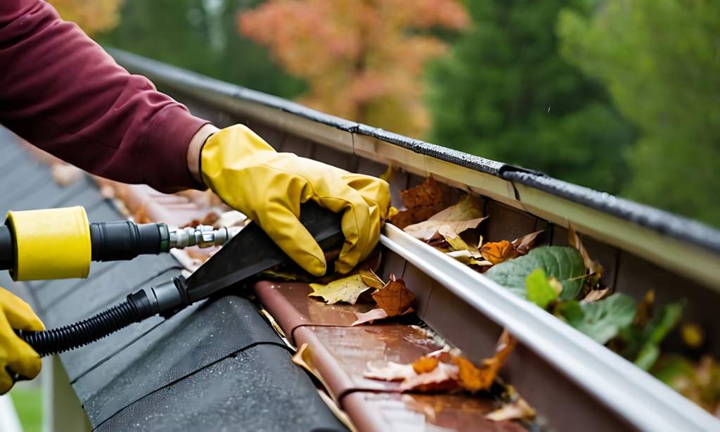 Gutter Cleaning in Autumn