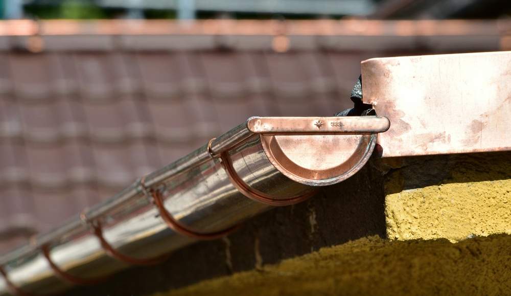 copper gutter system
