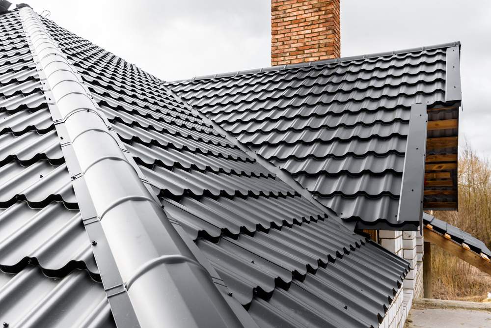 grey metal roofing