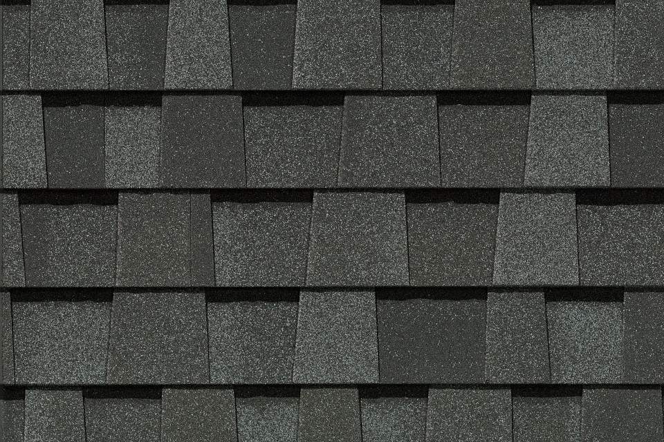 grey asphalt roofing shingles